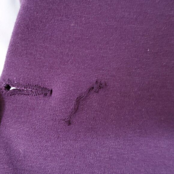 Fenn Wright Manson Woman’s Knit Blazer Jacket L Notched Lapel Collar Purple - Picture 6 of 8